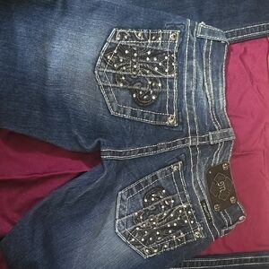Miss Me Jeans with Embellished Pockets